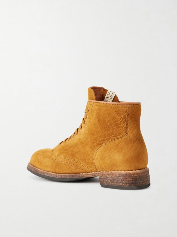 Brigadier Folk Suede Lace-Up Boots - BK Brigadier Folk Suede Lace-Up Boots - BK