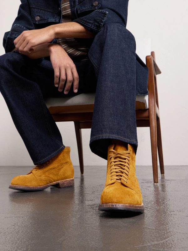 Brigadier Folk Suede Lace-Up Boots - OU Brigadier Folk Suede Lace-Up Boots - OU