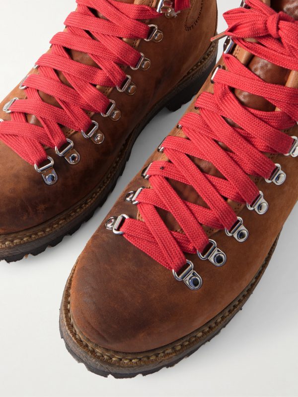 Whymper Folk Distressed Leather Lace-Up Boots - CU Whymper Folk Distressed Leather Lace-Up Boots - CU