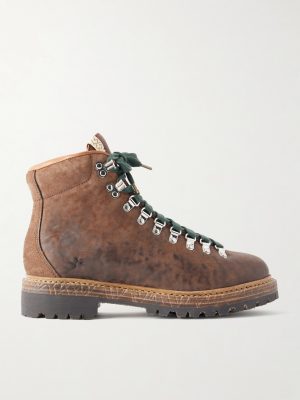Whymper Folk Distressed Leather Lace-Up Boots Whymper Folk Distressed Leather Lace-Up Boots