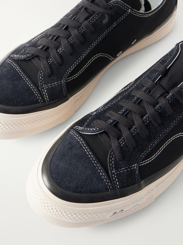 Nolan Suede-Trimmed Canvas Sneakers - CU Nolan Suede-Trimmed Canvas Sneakers - CU