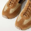 FKT Runner Leather and Suede-Trimmed Canvas Sneakers - CU
