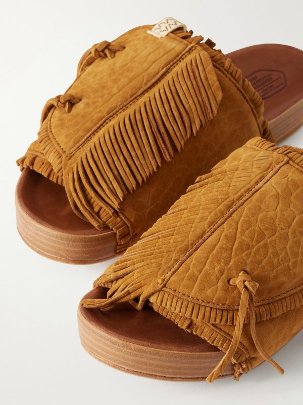 Christo Shaman Folk Suede Slides - CU Christo Shaman Folk Suede Slides - CU