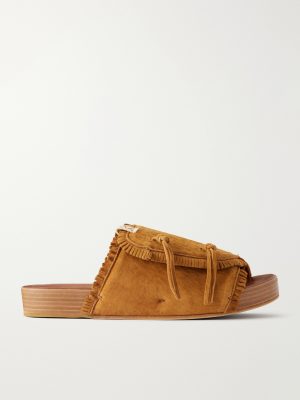 Christo Shaman Folk Suede Slides Christo Shaman Folk Suede Slides