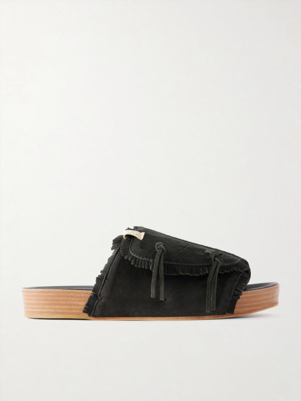 Christo Shaman Folk Fringed Suede Summer Shoes Christo Shaman Folk Fringed Suede Summer Shoes