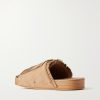 Christo Shaman Folk Suede Slides - BK