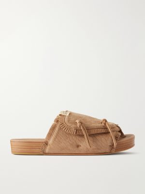 Christo Shaman Folk Suede Slides Christo Shaman Folk Suede Slides