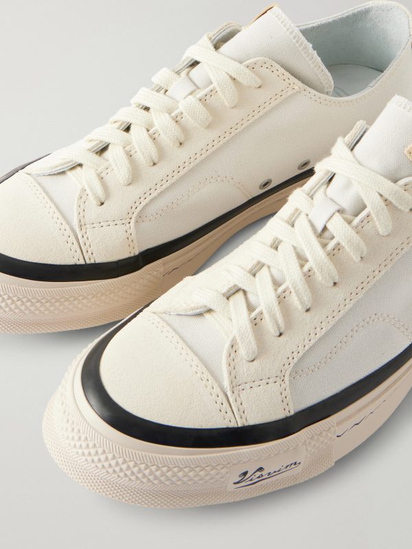 Nolan Suede-Trimmed Canvas Sneakers - CU Nolan Suede-Trimmed Canvas Sneakers - CU
