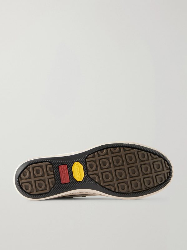 Nolan Suede-Trimmed Canvas Sneakers - E1 Nolan Suede-Trimmed Canvas Sneakers - E1