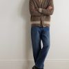 Russell 60012 Striped Alpaca-Blend Cardigan - OU Russell 60012 Striped Alpaca-Blend Cardigan - OU