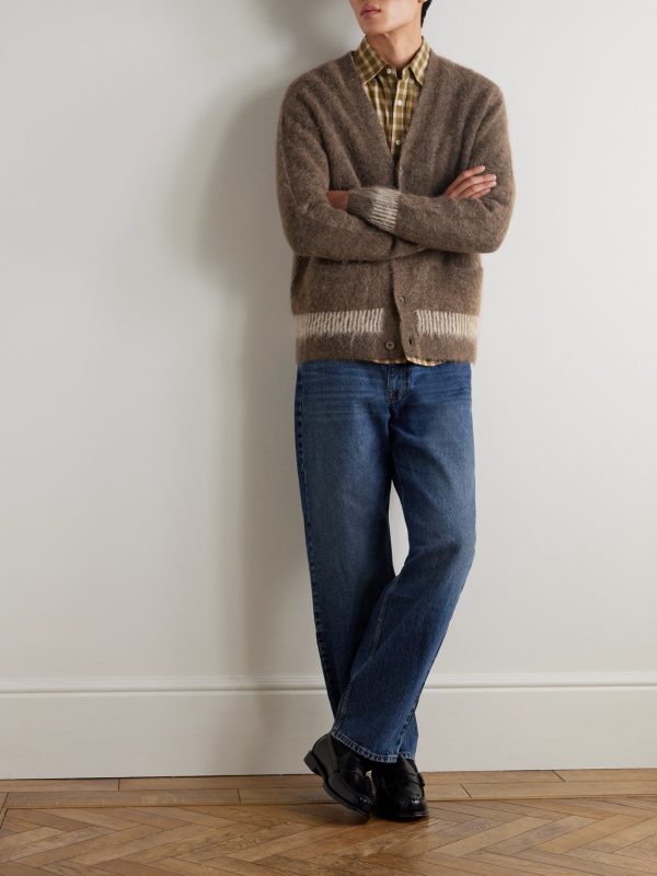 Russell 60012 Striped Alpaca-Blend Cardigan - OU Russell 60012 Striped Alpaca-Blend Cardigan - OU