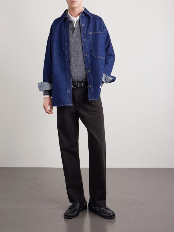 Otis 1874 Straight-Leg Organic Cotton-Gabardine Trousers - OU Otis 1874 Straight-Leg Organic Cotton-Gabardine Trousers - OU