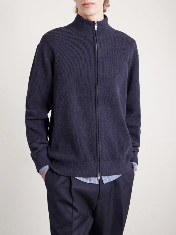 Danny 6429 Ribbed Bouclé Zip-Up Cardigan - FR Danny 6429 Ribbed Bouclé Zip-Up Cardigan - FR