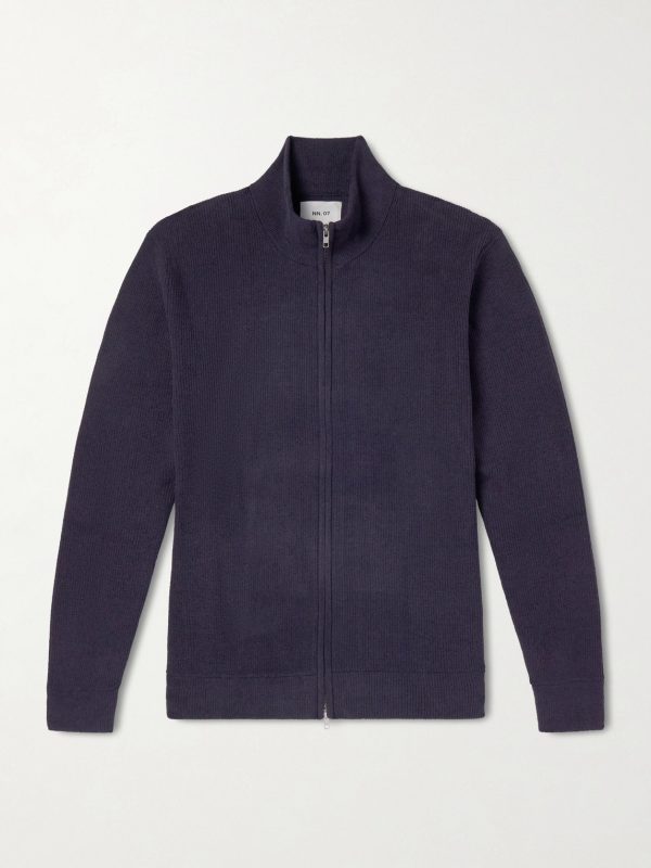Danny 6429 Ribbed Bouclé Zip-Up Cardigan Danny 6429 Ribbed Bouclé Zip-Up Cardigan