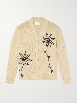 Mika Flower 6620 Embroidered Recycled Knitted Cardigan