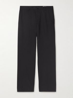 Paw 1089 Straight-Leg Cotton-Blend Twill Trousers