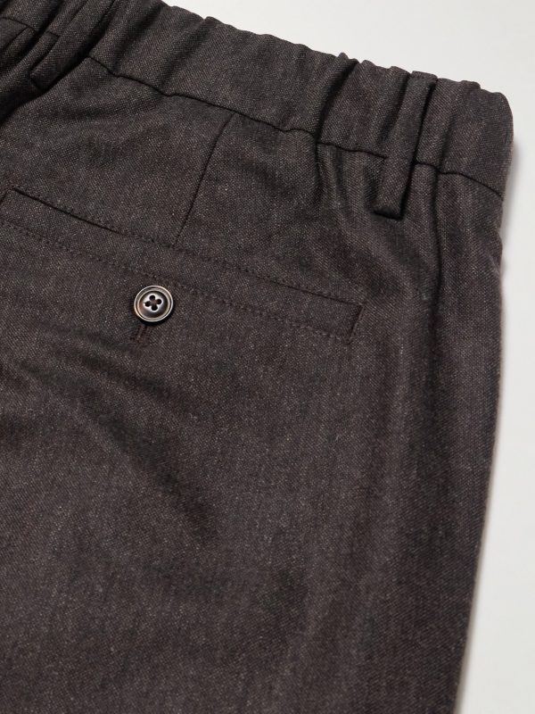 Kay Straight-Leg Pleated Woven Trousers - CU Kay Straight-Leg Pleated Woven Trousers - CU