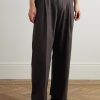 Kay Straight-Leg Pleated Woven Trousers - FR Kay Straight-Leg Pleated Woven Trousers - FR