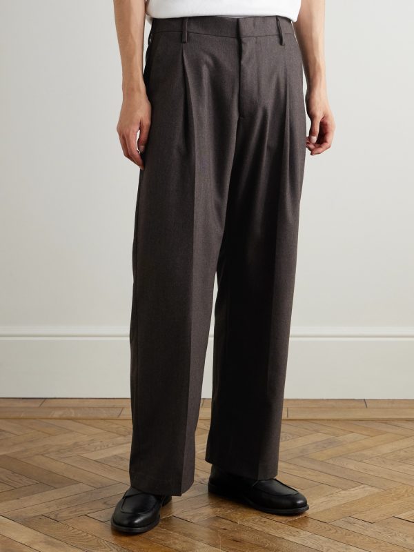 Kay Straight-Leg Pleated Woven Trousers - FR Kay Straight-Leg Pleated Woven Trousers - FR