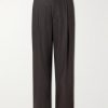 Kay Straight-Leg Pleated Woven Trousers Kay Straight-Leg Pleated Woven Trousers