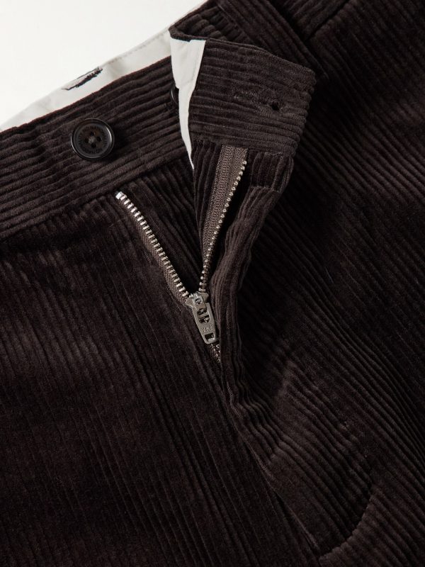 Paw 50004 Straight-Leg Organic Cotton-Corduroy Trousers - E1