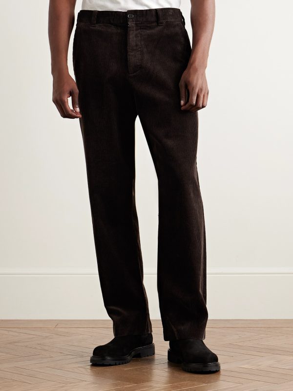 Paw 50004 Straight-Leg Organic Cotton-Corduroy Trousers - FR