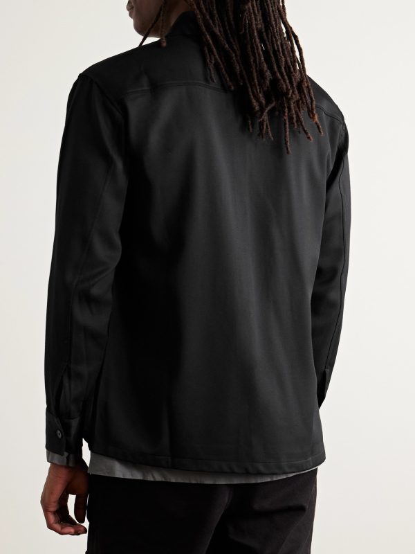 Freddy 10006 Wool-Blend Twill Overshirt - BK Freddy 10006 Wool-Blend Twill Overshirt - BK