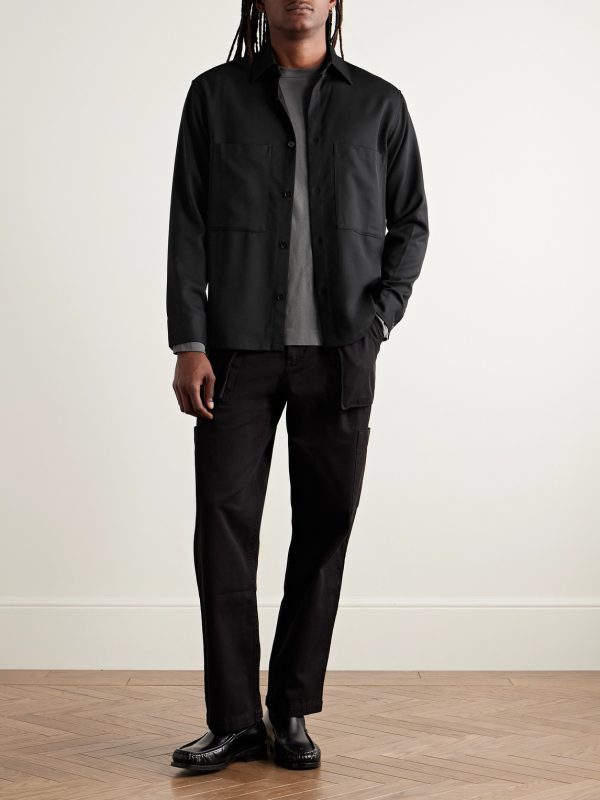 Freddy 10006 Wool-Blend Twill Overshirt - OU Freddy 10006 Wool-Blend Twill Overshirt - OU
