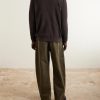 Danny 6429 Ribbed-Knit Half-Zip Sweater - BK