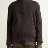 Danny 6429 Ribbed-Knit Half-Zip Sweater - FR