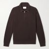 Danny 6429 Ribbed-Knit Half-Zip Sweater