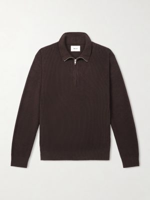 Danny 6429 Ribbed-Knit Half-Zip Sweater