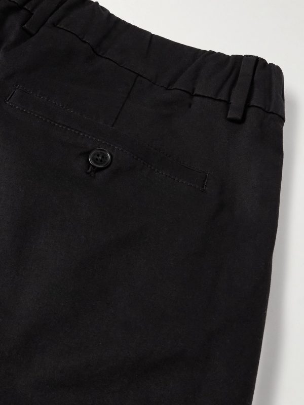 Kay 1420 Wide-Leg Pleated Organic Cotton-Blend Twill Trousers - CU Kay 1420 Wide-Leg Pleated Organic Cotton-Blend Twill Trousers - CU