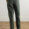 Paw 1089 Straight-Leg Cotton-Blend Twill Trousers - BK Paw 1089 Straight-Leg Cotton-Blend Twill Trousers - BK