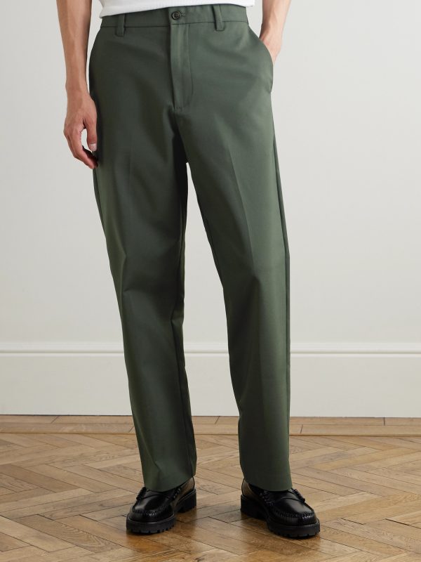 Paw 1089 Straight-Leg Cotton-Blend Twill Trousers - FR Paw 1089 Straight-Leg Cotton-Blend Twill Trousers - FR