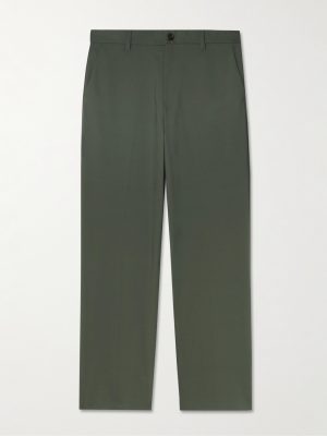 Paw 1089 Straight-Leg Cotton-Blend Twill Trousers