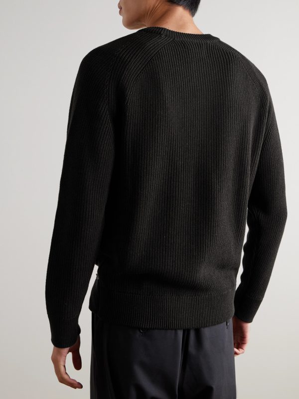 Jacobo 6470 Ribbed Cotton Sweater - BK Jacobo 6470 Ribbed Cotton Sweater - BK