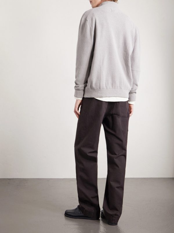 Danny 6429 Ribbed Bouclé Zip-Up Cardigan - BK Danny 6429 Ribbed Bouclé Zip-Up Cardigan - BK