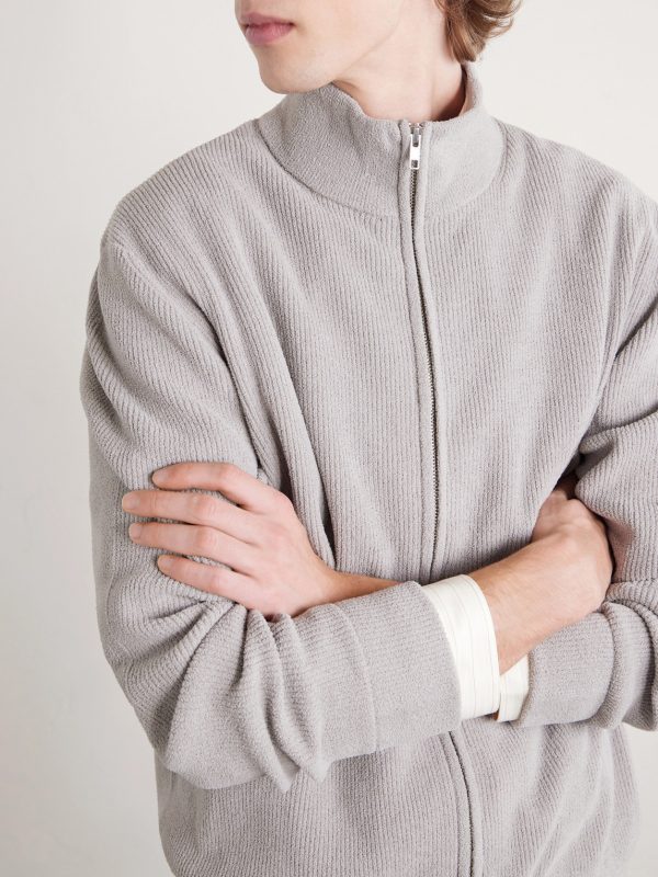 Danny 6429 Ribbed Bouclé Zip-Up Cardigan - CU Danny 6429 Ribbed Bouclé Zip-Up Cardigan - CU