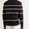 Alfie 60019 Striped Organic Cotton Polo Shirt - BK