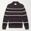Alfie 60019 Striped Organic Cotton Polo Shirt