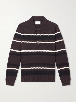 Alfie 60019 Striped Organic Cotton Polo Shirt Alfie 60019 Striped Organic Cotton Polo Shirt