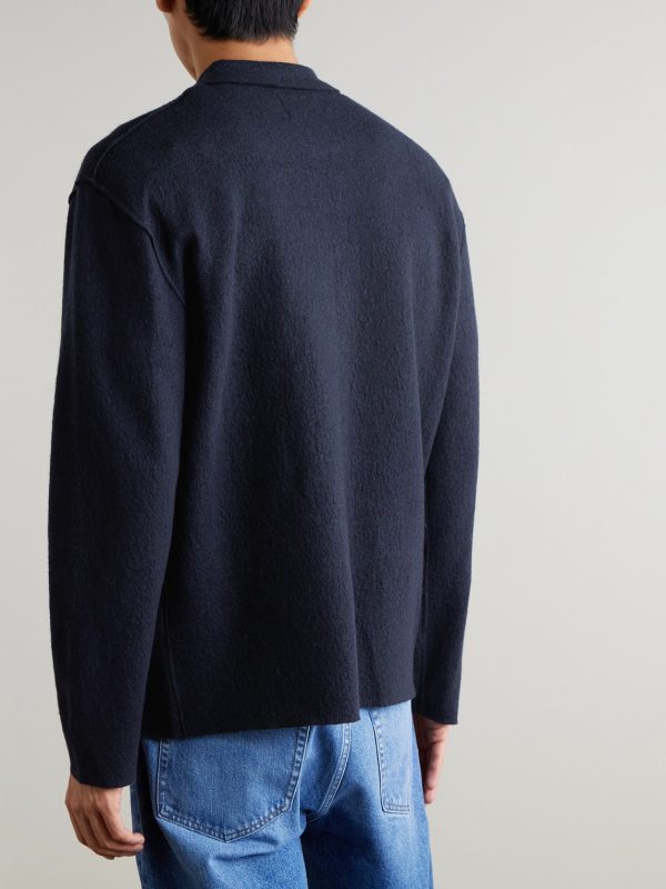 Jonas 6398 Brushed-Wool Zip-Up Cardigan - BK Jonas 6398 Brushed-Wool Zip-Up Cardigan - BK