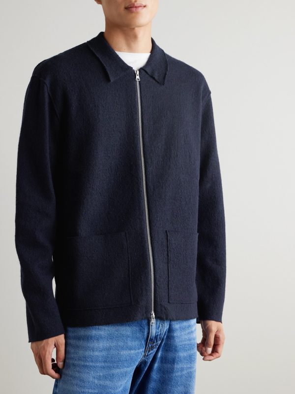 Jonas 6398 Brushed-Wool Zip-Up Cardigan - FR Jonas 6398 Brushed-Wool Zip-Up Cardigan - FR