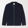 Jonas 6398 Brushed-Wool Zip-Up Cardigan Jonas 6398 Brushed-Wool Zip-Up Cardigan