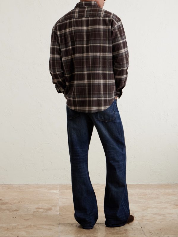Deon 5465 Checked Organic Cotton-Flannel Shirt - BK