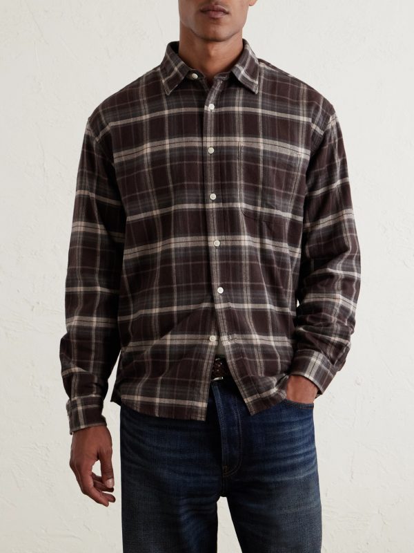 Deon 5465 Checked Organic Cotton-Flannel Shirt - FR