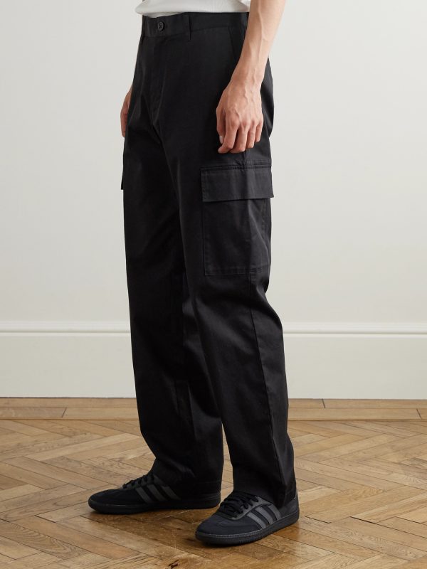 Mylo Straight-Leg Organic Cotton-Blend Cargo Trousers - FR Mylo Straight-Leg Organic Cotton-Blend Cargo Trousers - FR