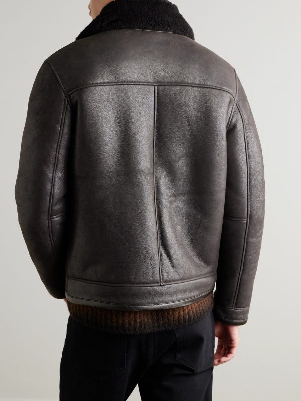 Atkinson 8173 Shearling Bomber Jacket - BK