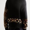Emil 60032 Fair Isle Wool-Blend Sweater - BK